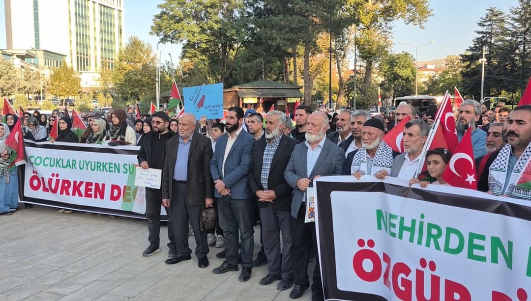 Malatya’da Filistin’e Destek Yürüyüşü