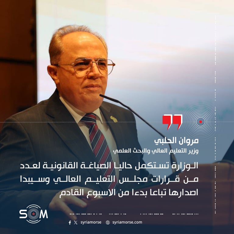الوزارة تستكمل حاليا الصياغة القانونية لعدد من قرارات مجلس التعليم العالي وسيبدا اصدارها تباعا بدءا من الاسبوع القادم