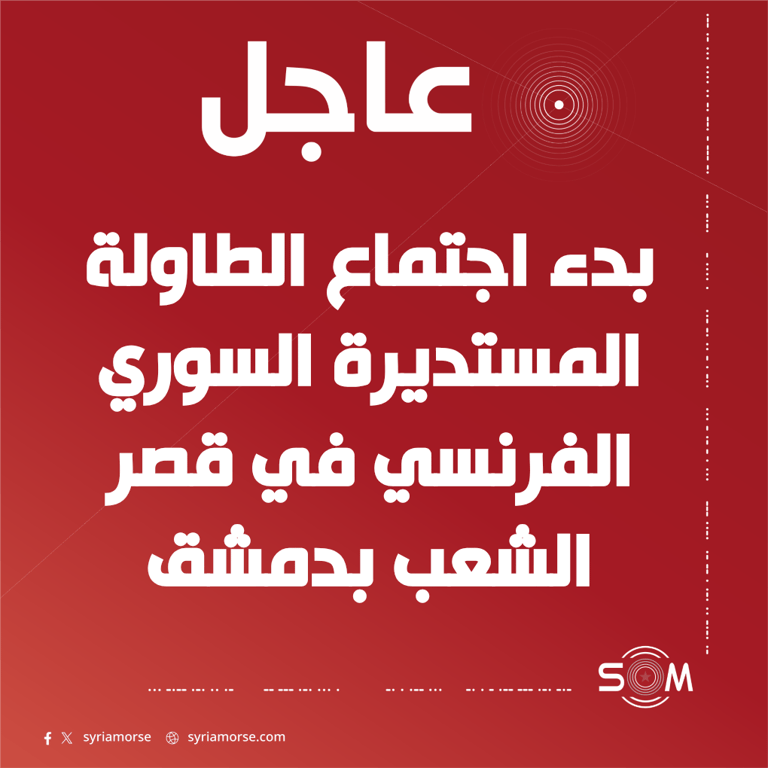 بدء اجتماع سوري فرنسي في دمشق تمهيدا لتوقيع اتفاقيات استثمارية