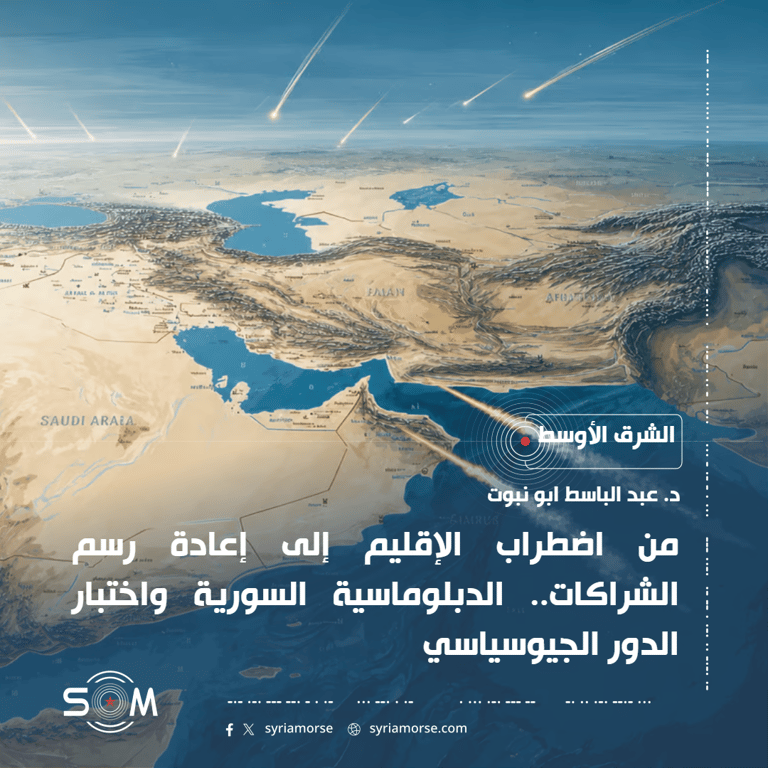 من اضطراب الإقليم إلى إعادة رسم الشراكات.. الدبلوماسية السورية واختبار الدور الجيوسياسي