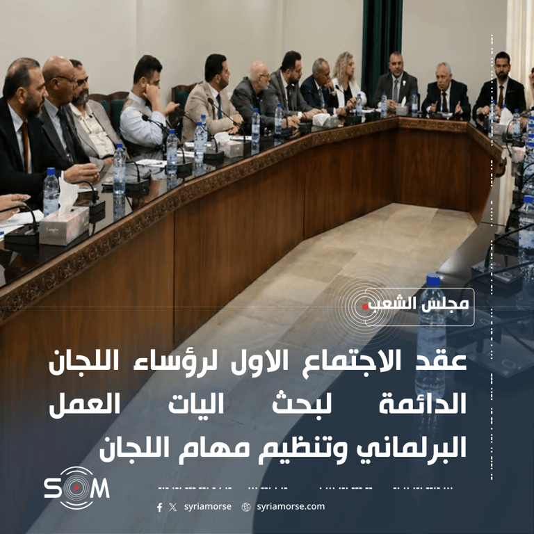مجلس الشعب يعقد اجتماعه الاول لرؤساء اللجان الدائمة لبحث اليات العمل البرلماني
