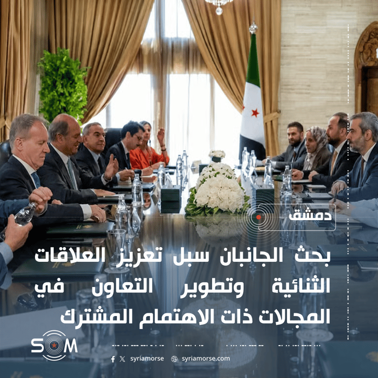 الشيباني يبحث في دمشق مع غواراليا تعزيز العلاقات بين سوريا وايطاليا