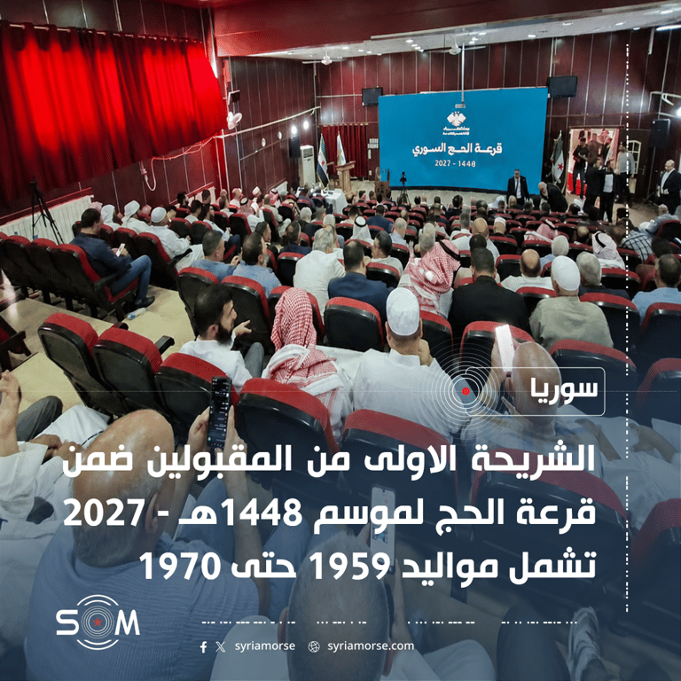 اعلان المقبولين ضمن قرعة الحج لموسم 1448هـ – 2027 للشريحة الاولى