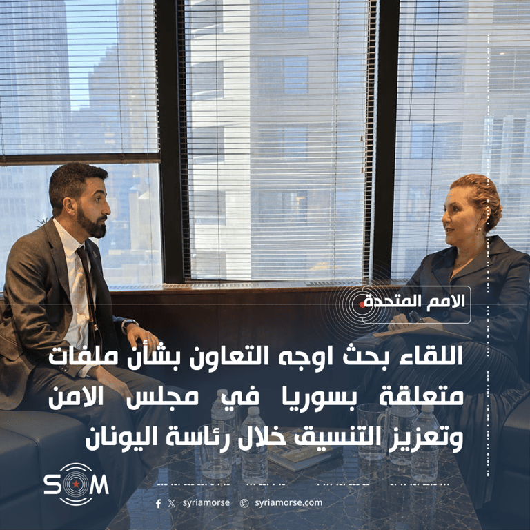 مندوب سوريا لدى الامم المتحدة يبحث مع رئيسة مجلس الامن ملفات متعلقة بسوريا