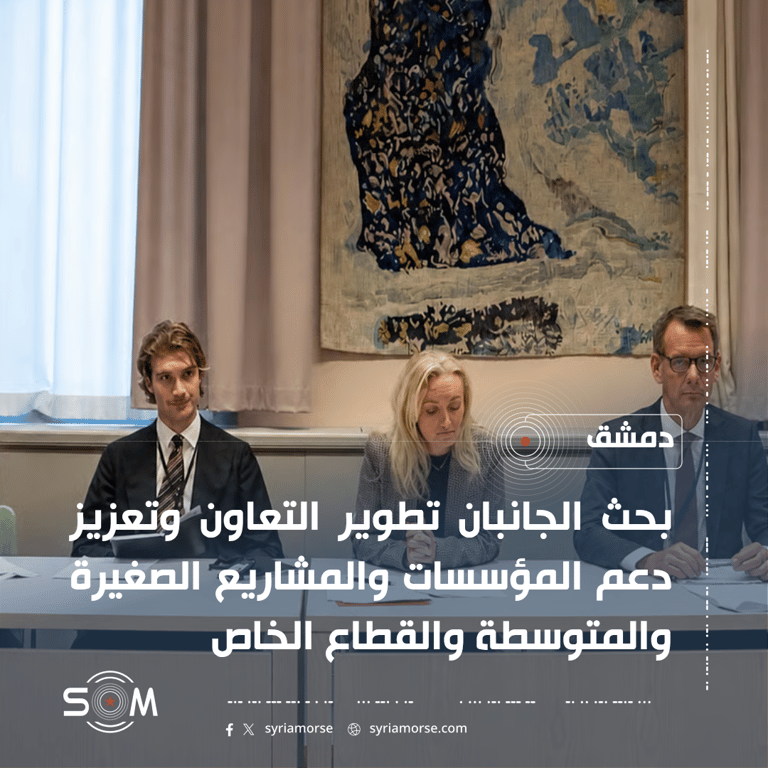 اجتماع سوري سويدي لبحث تطوير التعاون بما يواكب اولويات التعافي الوطني