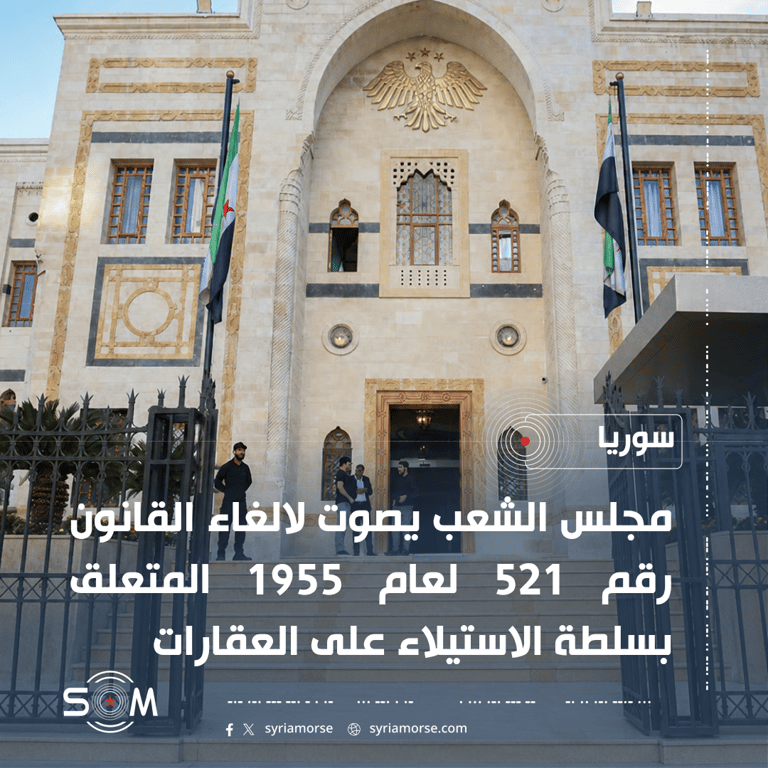 مجلس الشعب يصوت على الغاء قانون يمنح وزير التربية سلطة الاستيلاء على العقارات
