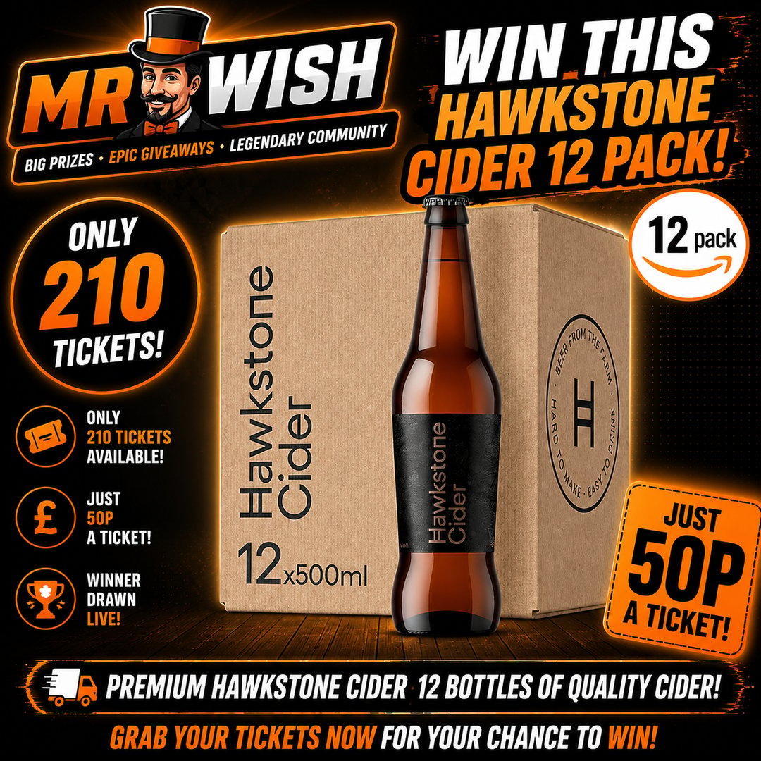 12 BOTTLES OF HAWKSTONE CIDER
