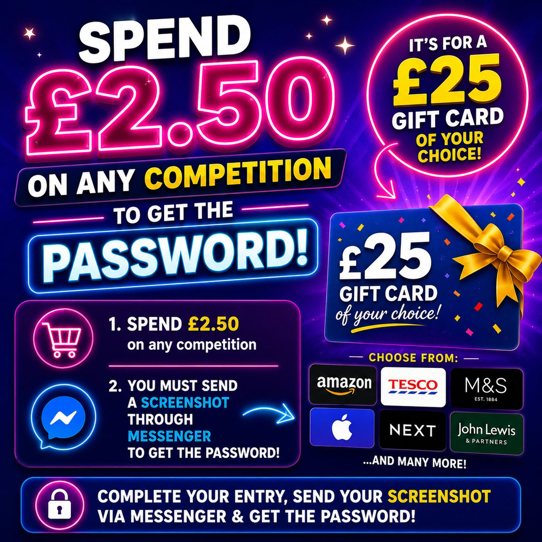£25 Gift card of your choice