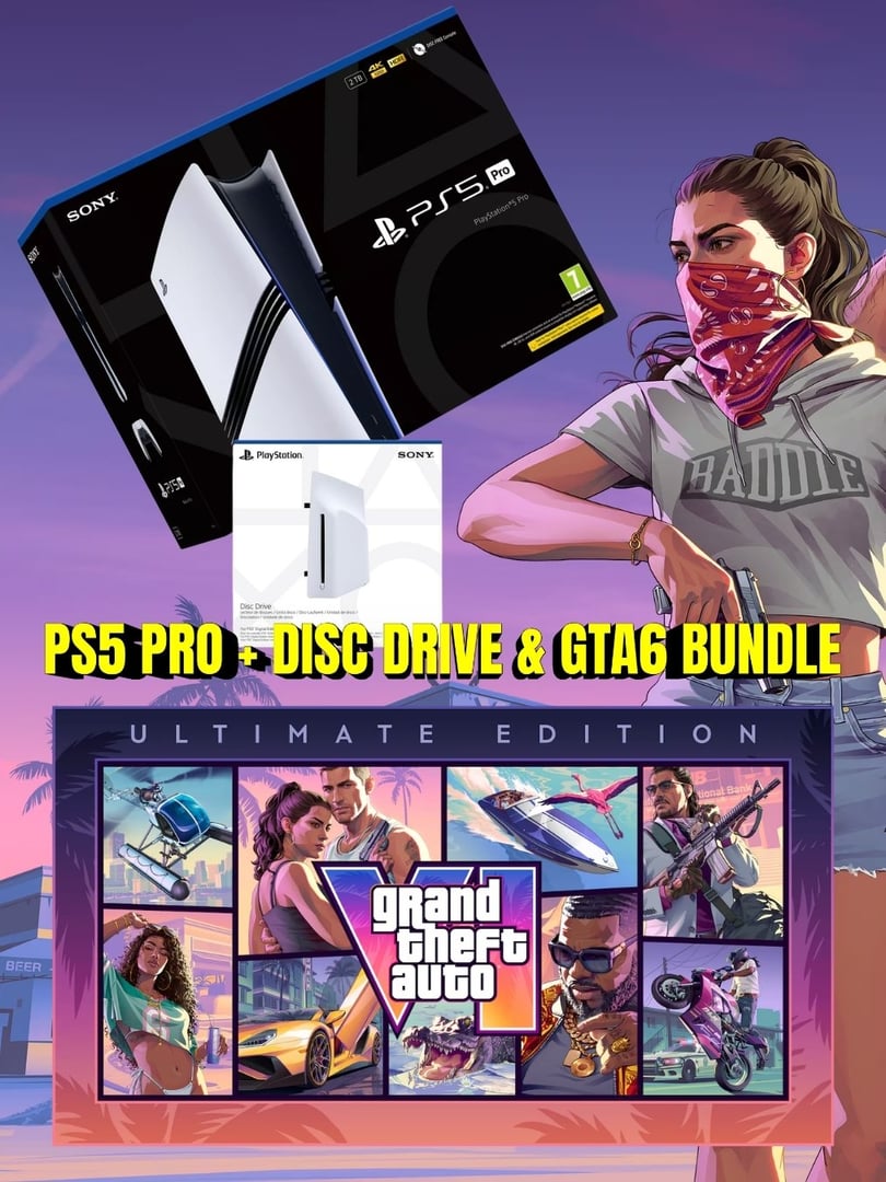 PS5 PRO + DISC DRIVE & GTA6 BUNDLE #7