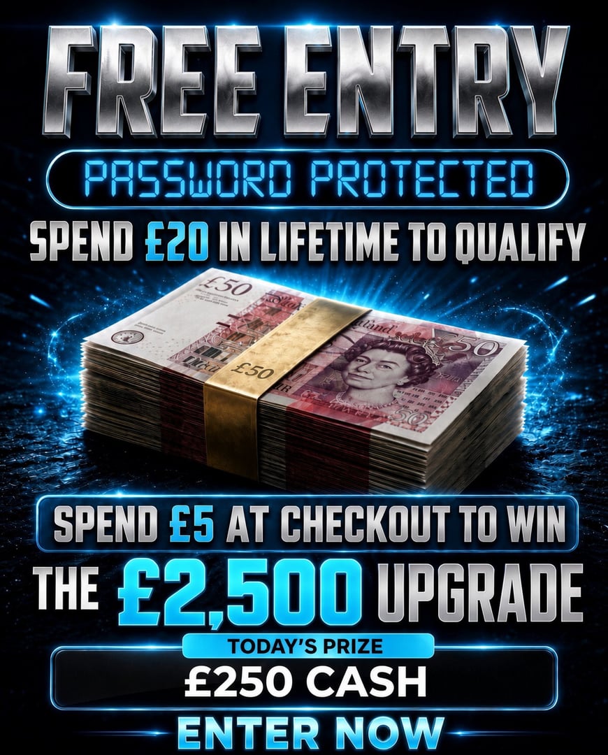 VIP FREEBIE £25O CASH MAIN PRIZE WITH £2500 UPGRADE OPTION