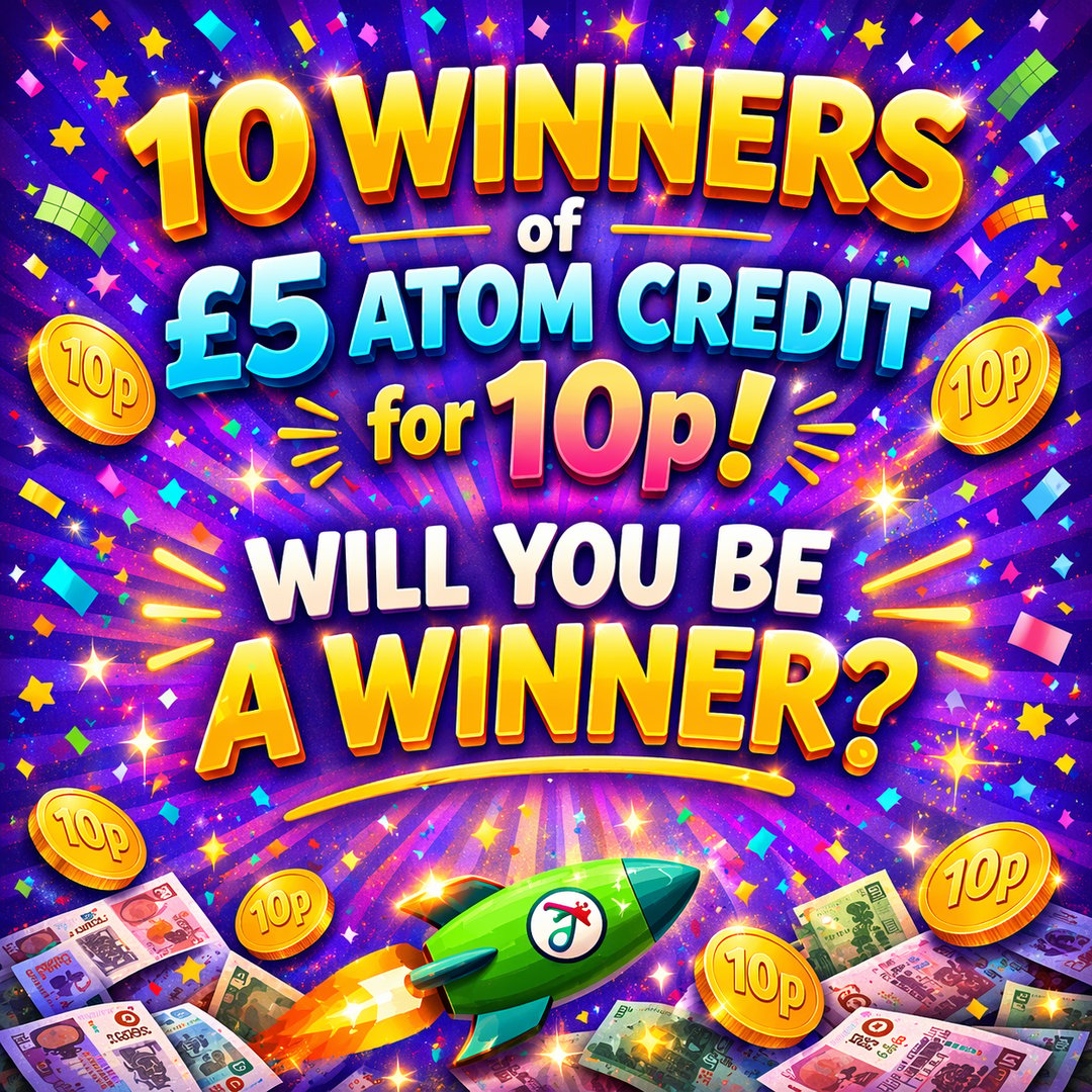 10 winners of £5 CREDIT