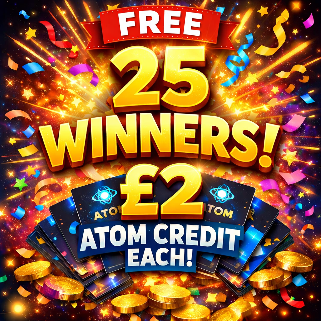 FREEBIE 25 winners of £2 credit