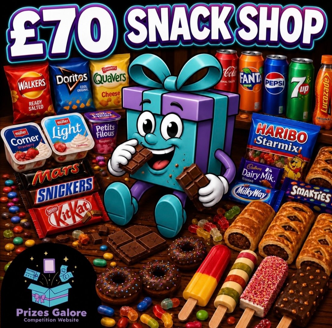 £70 SNACK SHOP GIVEAWAY