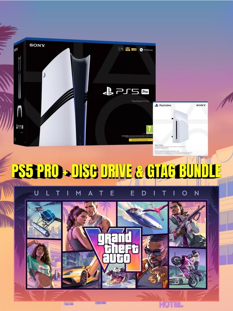 PS5 PRO + DISC DRIVE & GTA6 BUNDLE #3