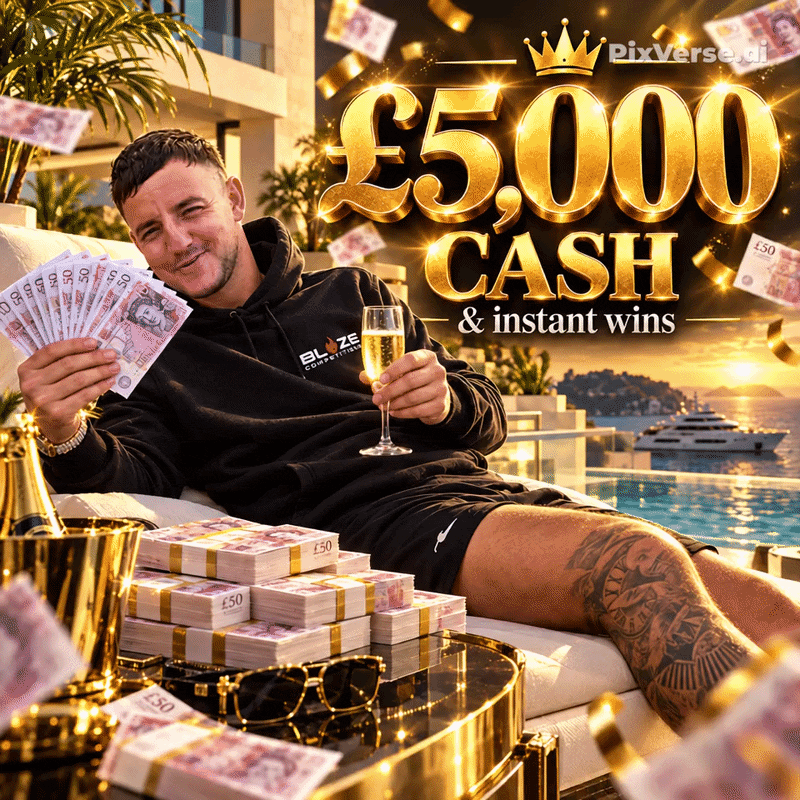 £5,000 CASH + Instant Wins