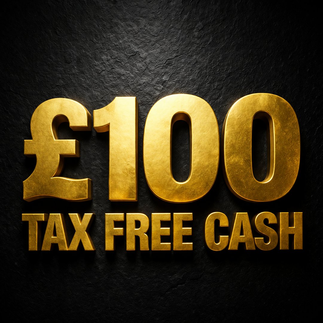 £100 CASH for you! Rest to Charity 👏