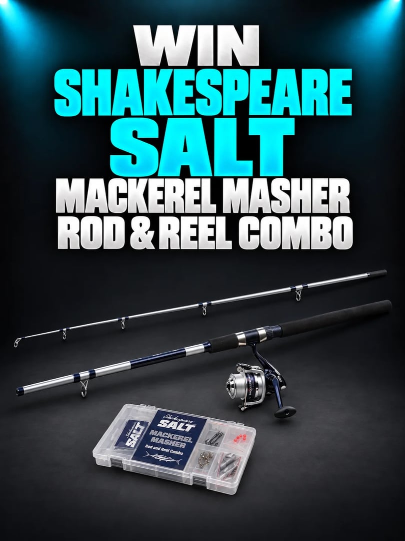 SHAKESPEARE SALT MACKEREL MASHER ROD AND REEL COMBO