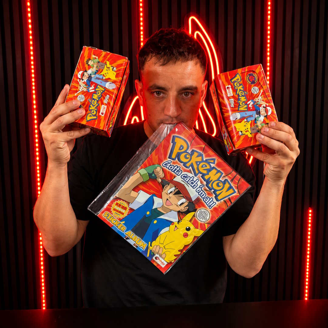 1999 Topps Pokemon Sticker Boxes + Book
