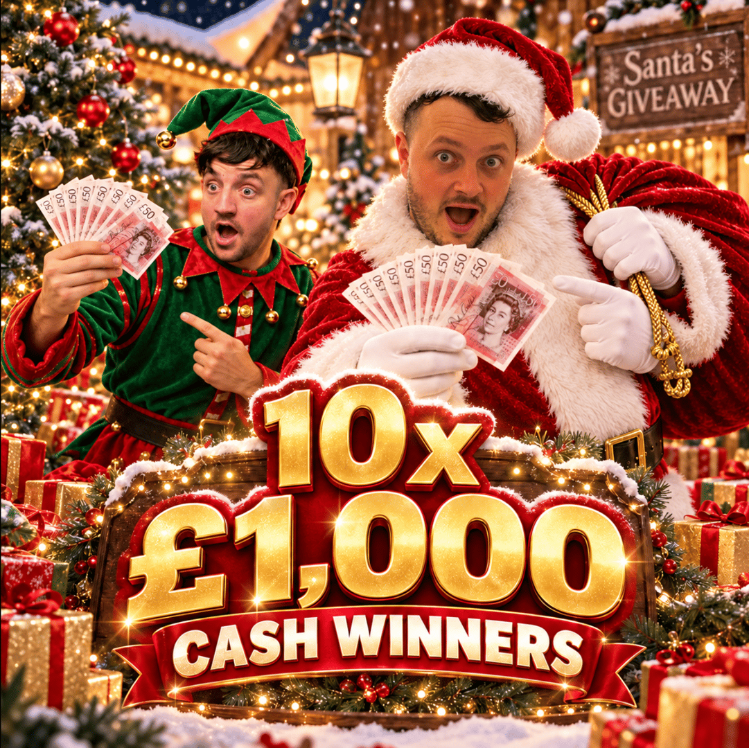 £10,000 CASH - 10 x £1,000 WINNERS