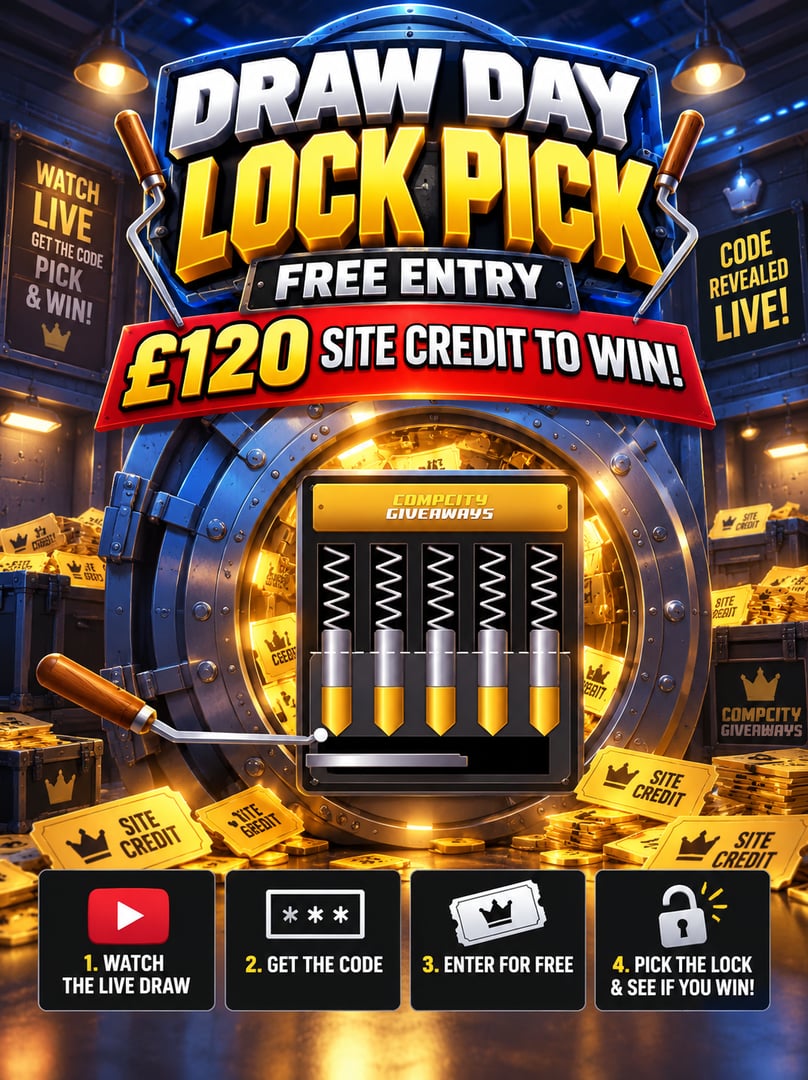 DRAW DAY LOCKPICK WATCH LIVE FOR CODE!