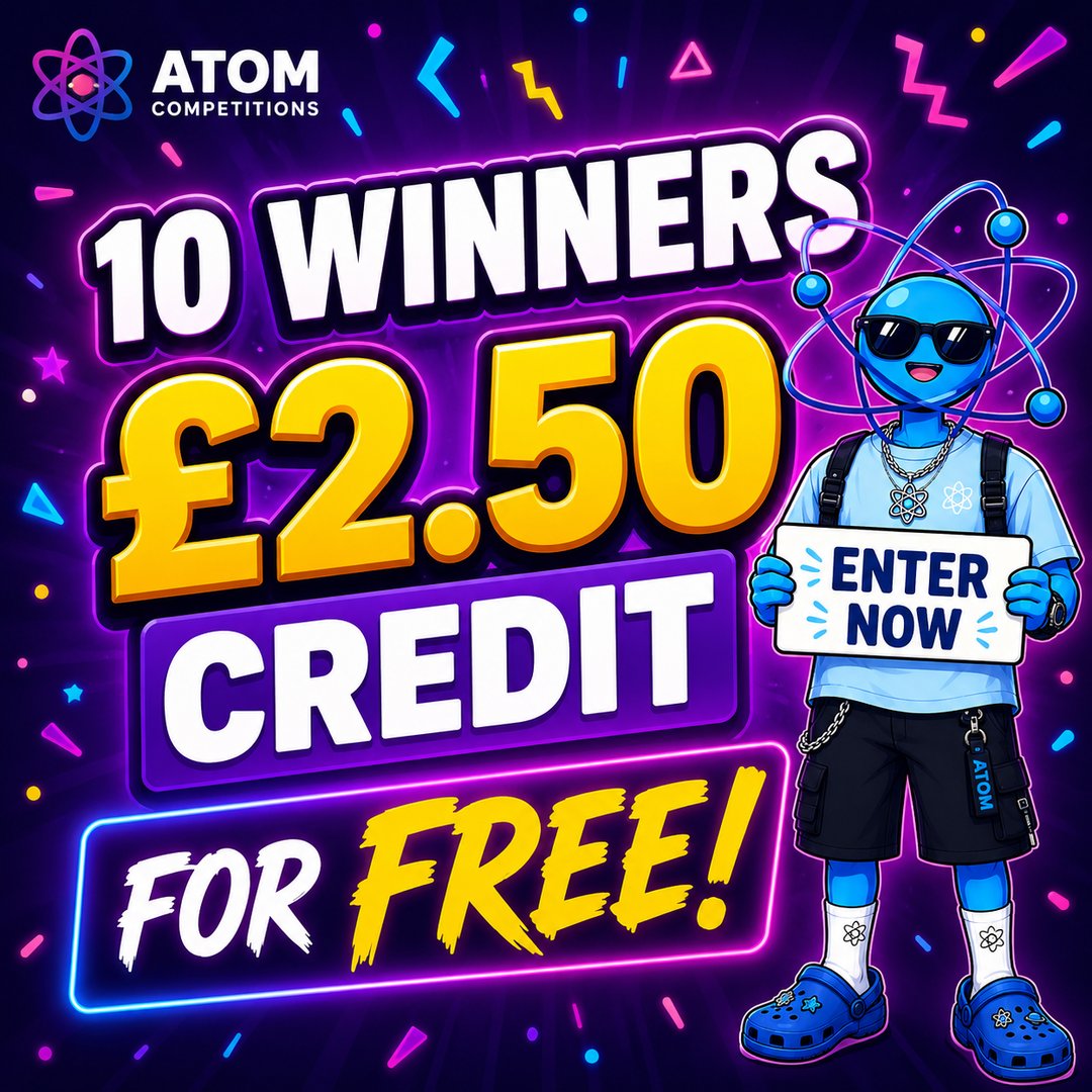 10 Winners of £2.50 Credit