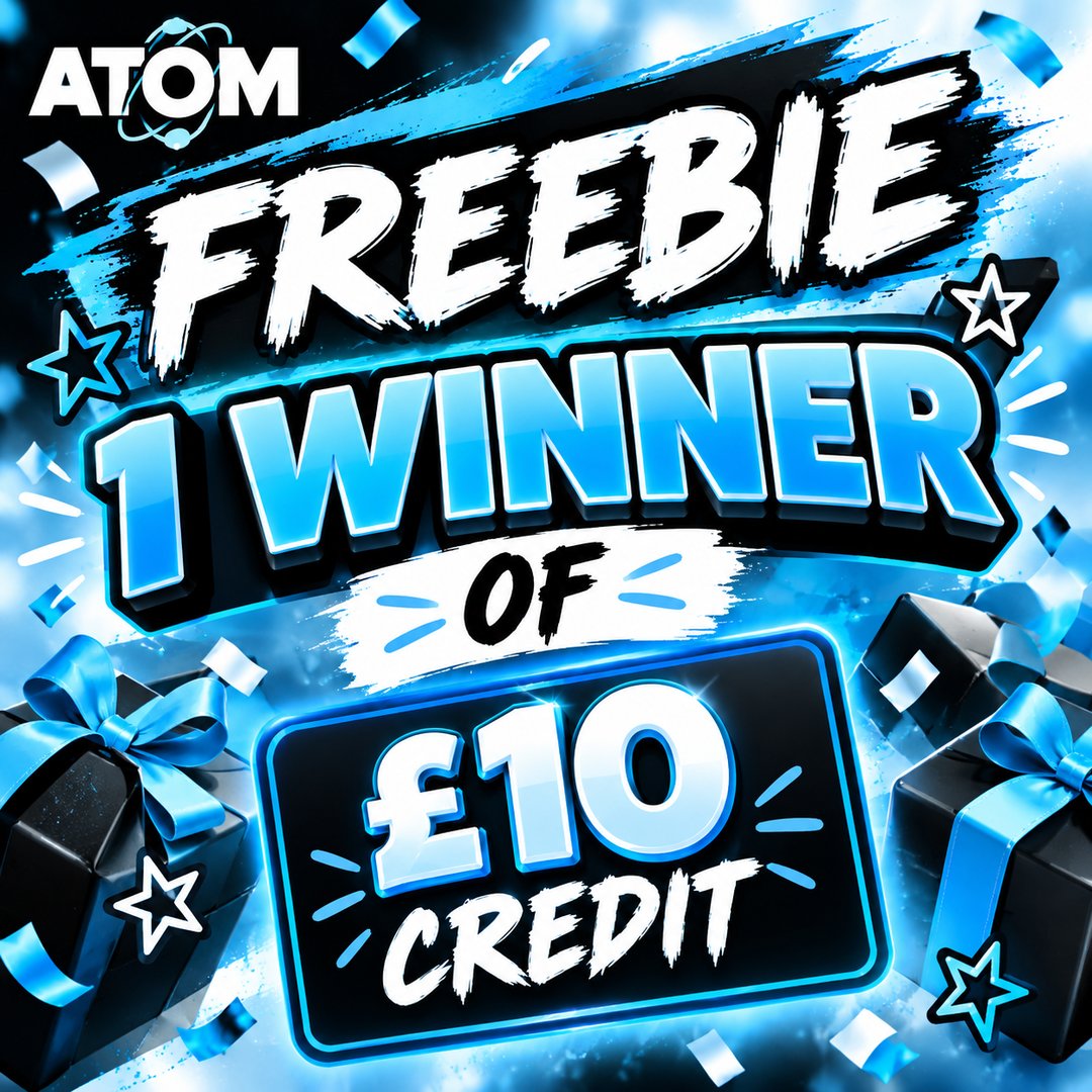 £10 ATOM CREDIT FREEBIE