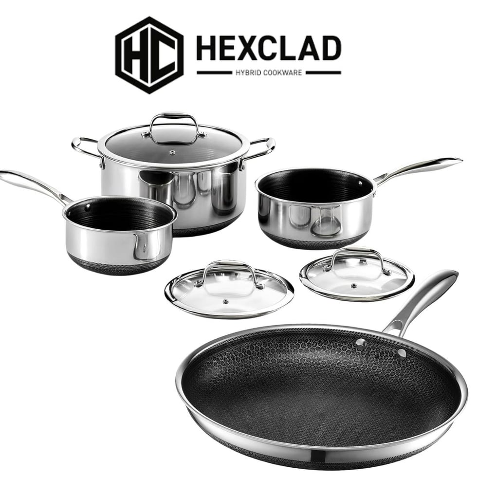 HEXCLAD Frying Pan and 3 x Pots 07.09.25