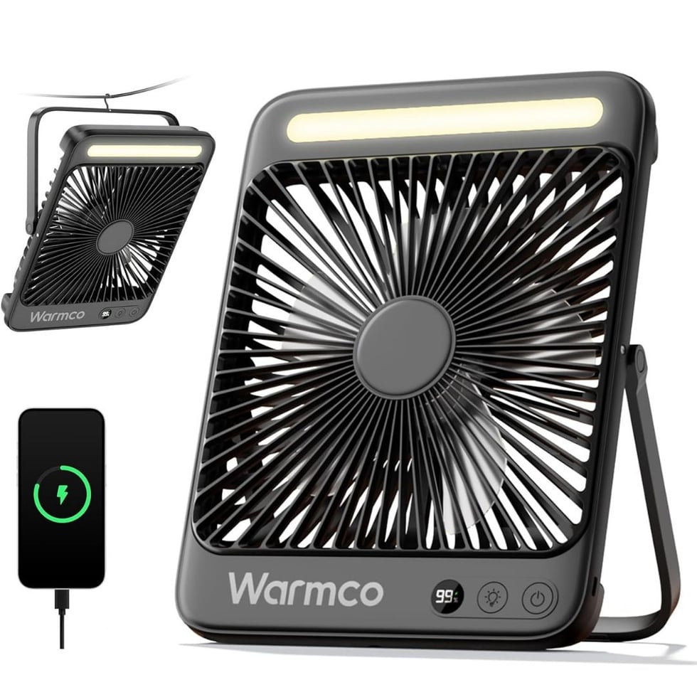 Camping Fan, Light and Phone Charger 15.08.25