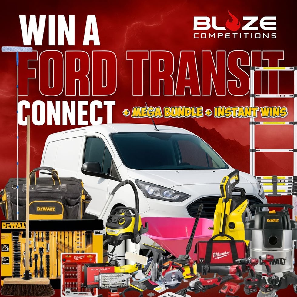 Ford Transit Connect + £500 CASH + Mega Bundle + Instant Wins 02.11.25
