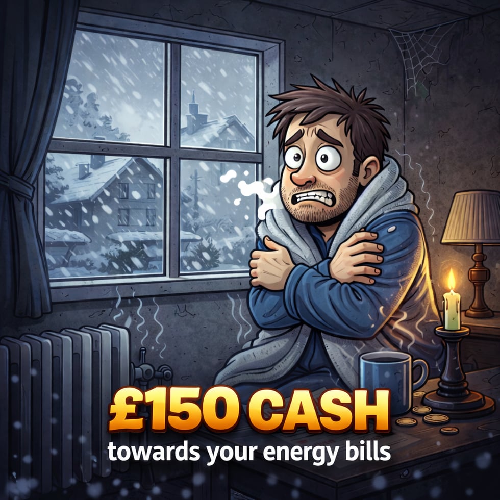 £150 Cash Towards Your Energy Bills 13.01.26