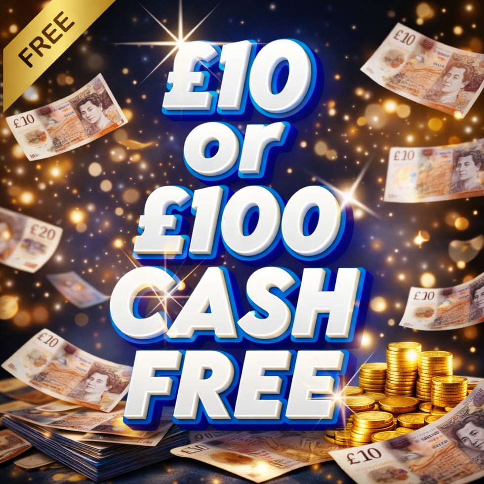 £10 or £100 CASH for FREE! 23.01.26
