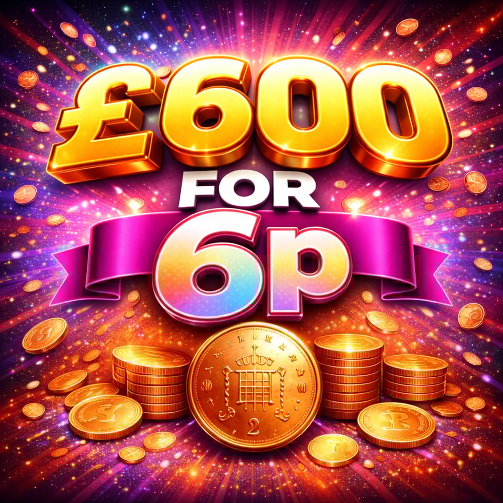 £600 TAX FREE CASH for 6p 04.02.26