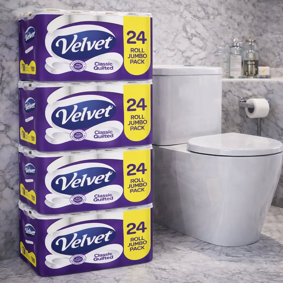 96 x Velvet Toilet Paper 03.03.26