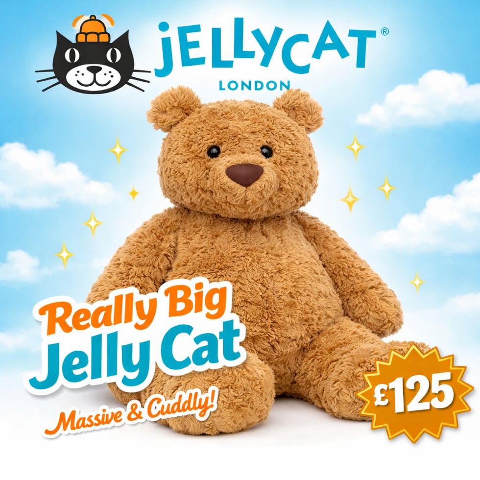 Bartholomew Bear 'Really Big' Jelly Cat 22.02.26