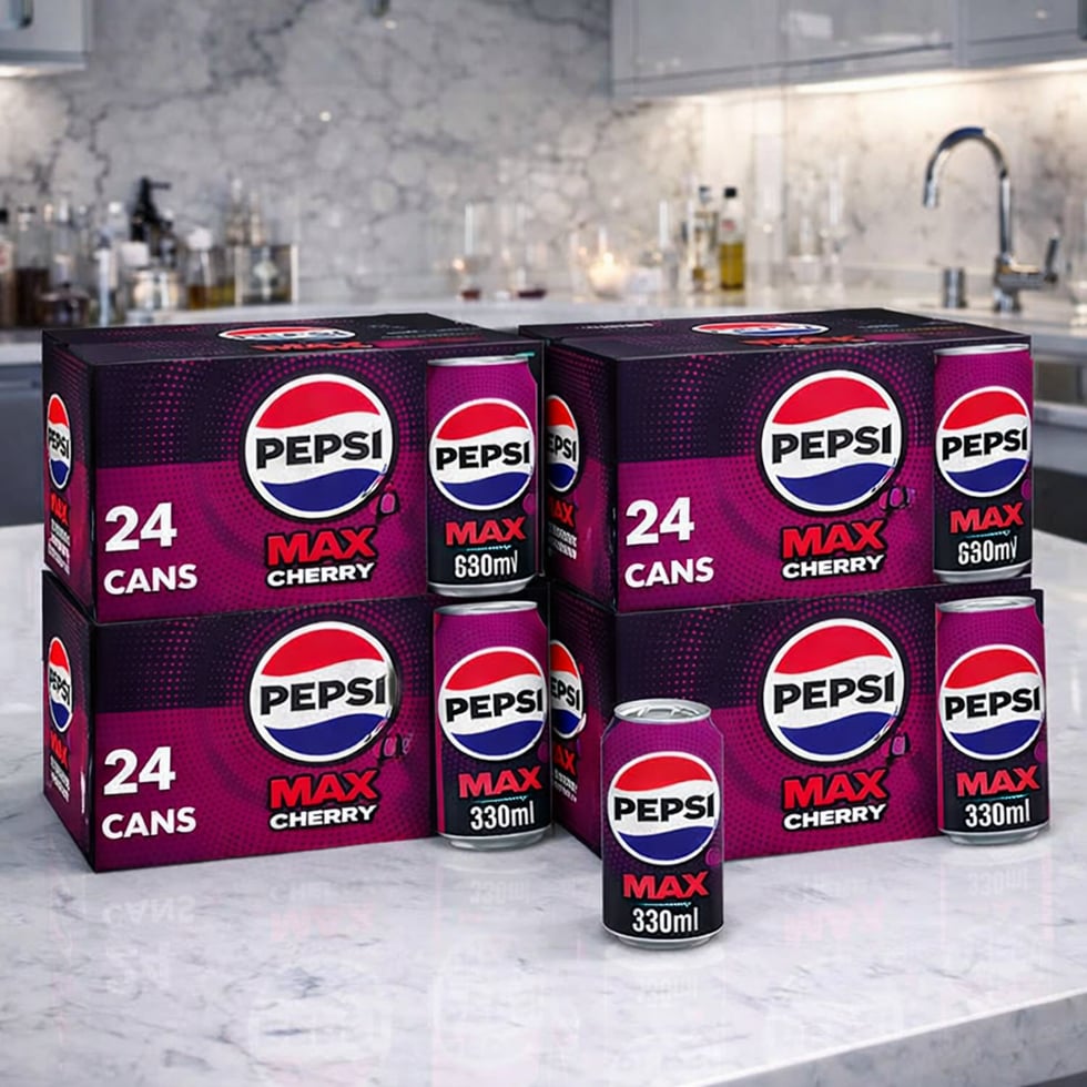96 x Pepsi Max Cherry Cans 11.03.26