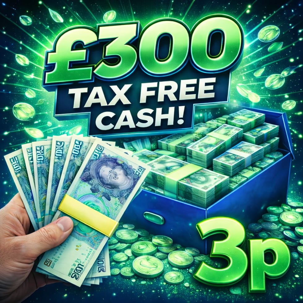 £300 TAX FREE CASH 10.03.26