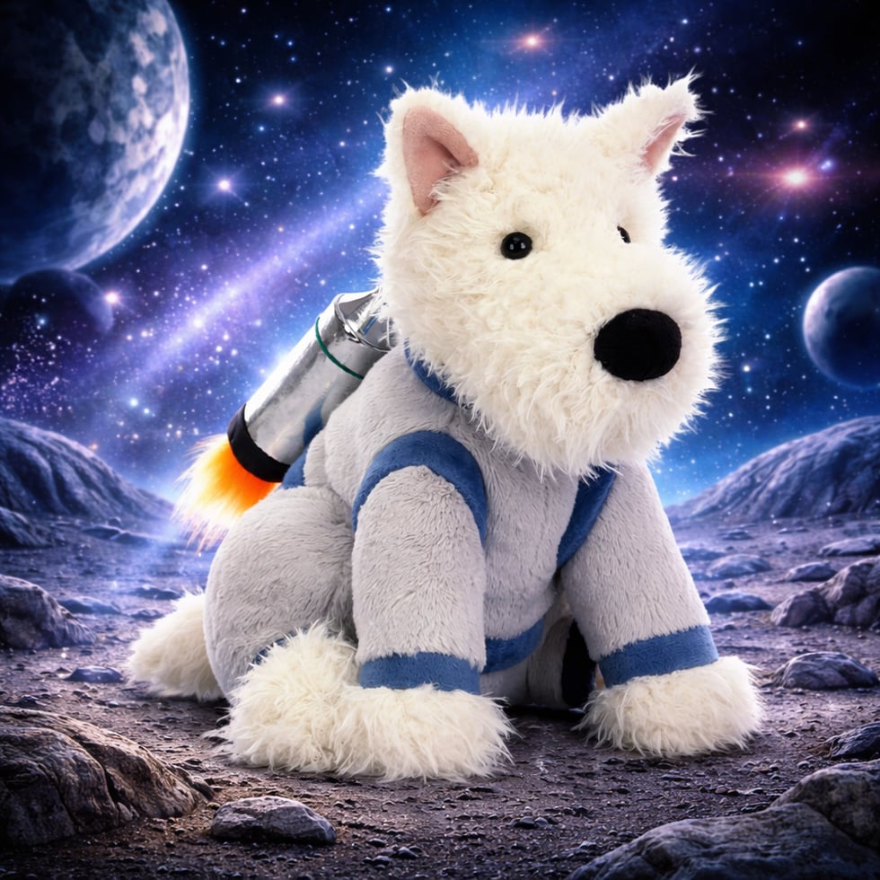 JellyCat Scottie Dog Space Outfit 03.04.26