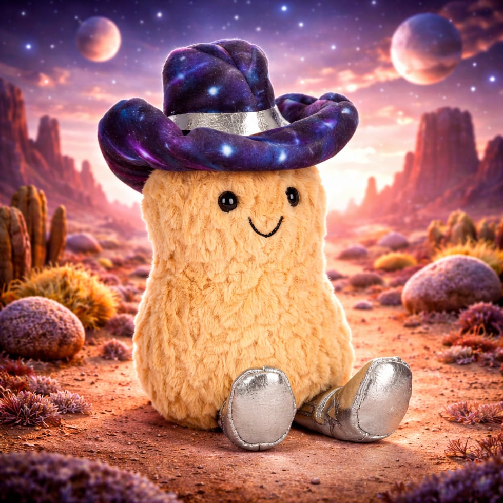 Amuseables Peanut Space Rodeo Outfit JellyCat