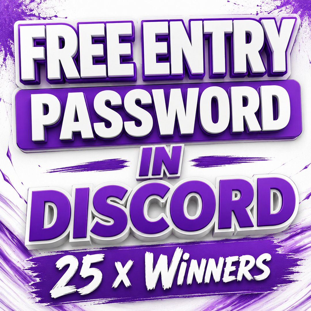 THANK YOU! PASSWORD IN DISCORD
