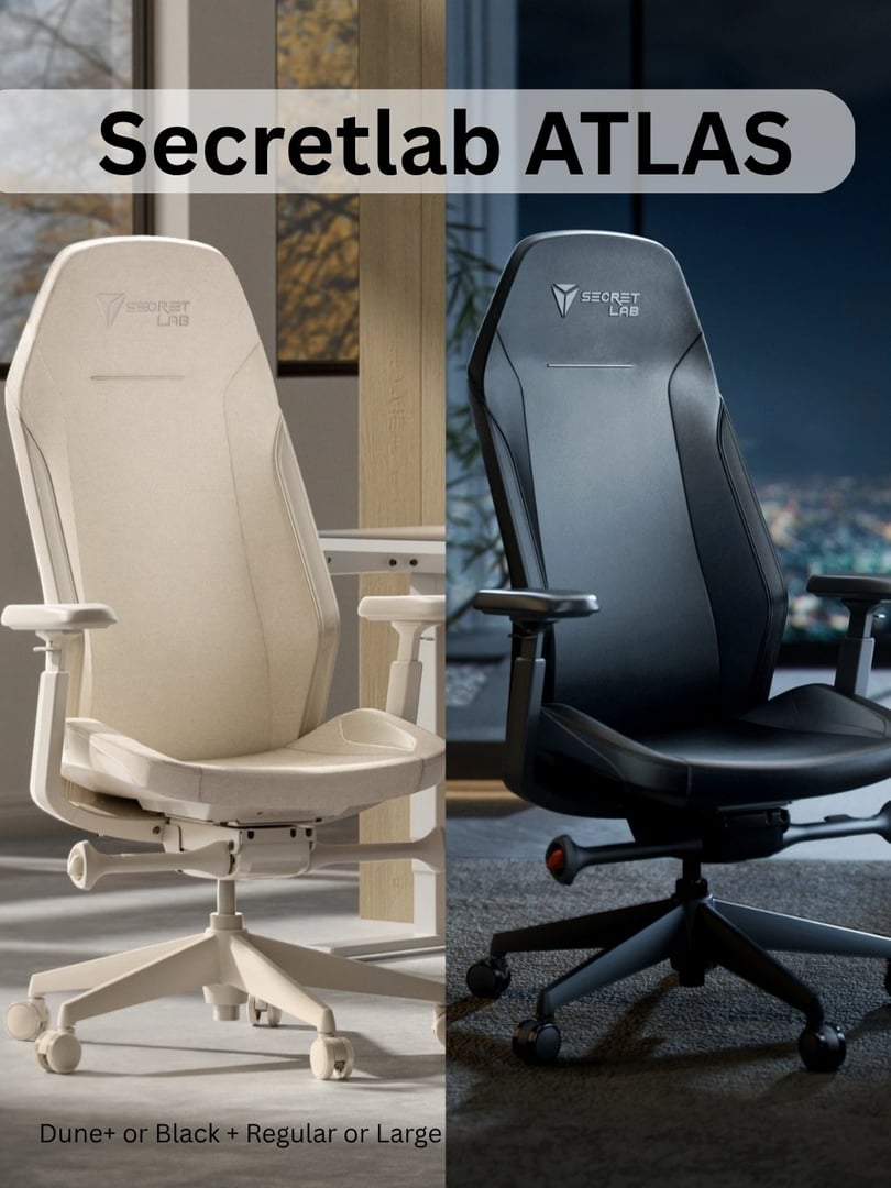 SECRETLAB ATLAS DUNE+ BLACK+ ERGO CHAIR