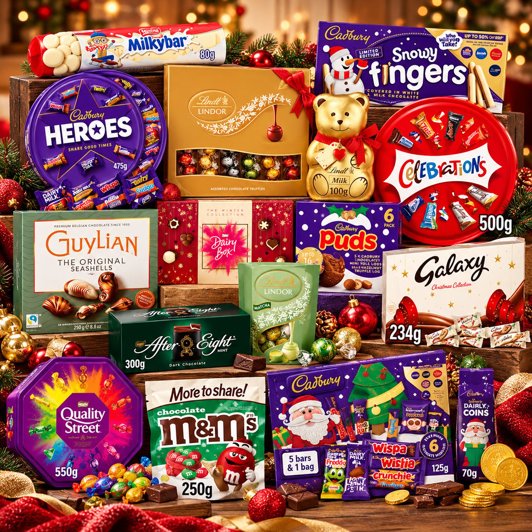 2 x Winners - £100 Christmas Chocolate Bundle