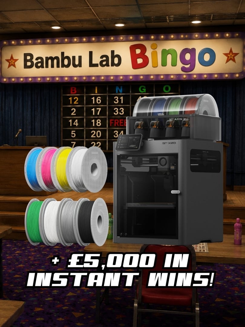 BAMBU LAB X2D BINGO £5K INSTANTS #3