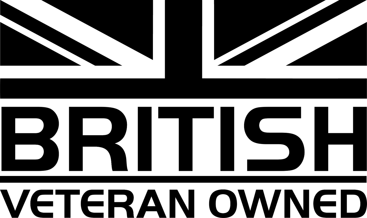 British Veteran Owned Logo Black