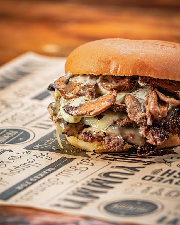 Mushroom Swiss Burger