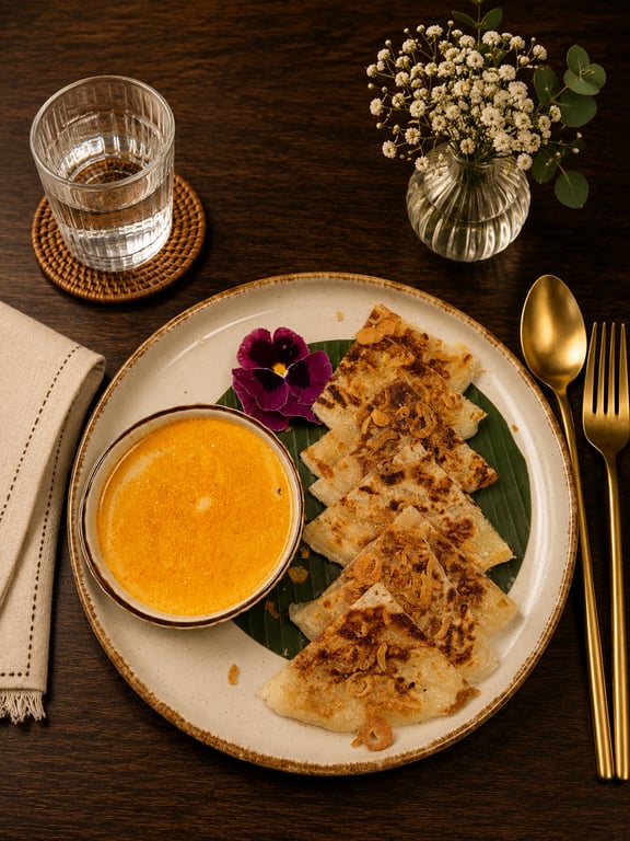 Oi Oi – Roti with Red Curry Dip (อ่อย ๆ / โรตีจิ้มน้ำแกงแดง)