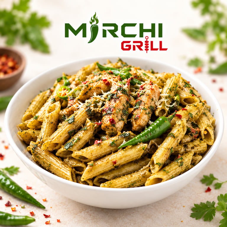 Green Chili Chicken Pasta