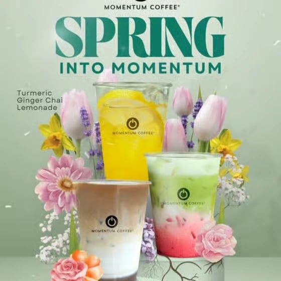 Spring has officially Sprung at Momentum Coffee!