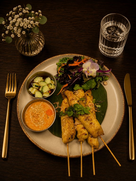 Jeeb Mor Sun – Chicken Satay (จีบหมอศัล / สะเต๊ะไก่)