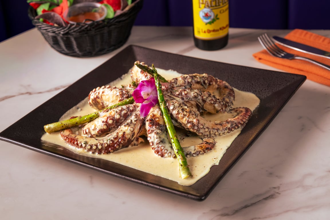 Pulpo En Crema De Coco