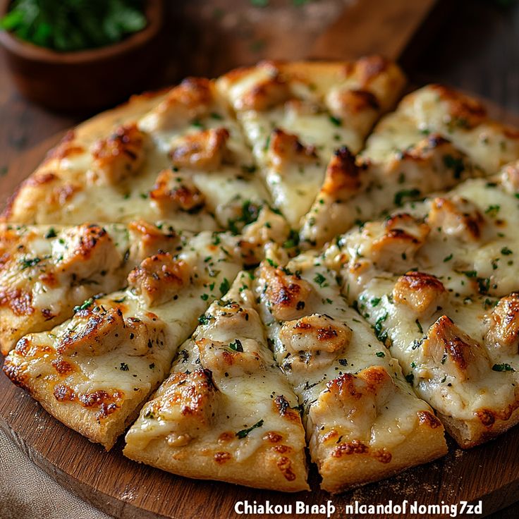 Garlic Chicken Pizza